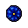 blue round pillow