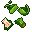 broken green glass