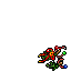 red christmas garland