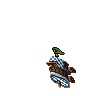 Blue Rolling Barrel